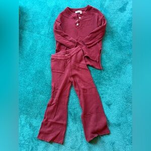 Women's Burgundy Lounge Set